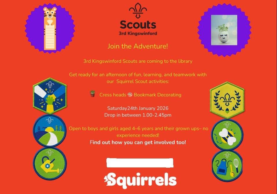 Kingswinford Library - 3rd Kingswinford Squirrels Scout Open Day
